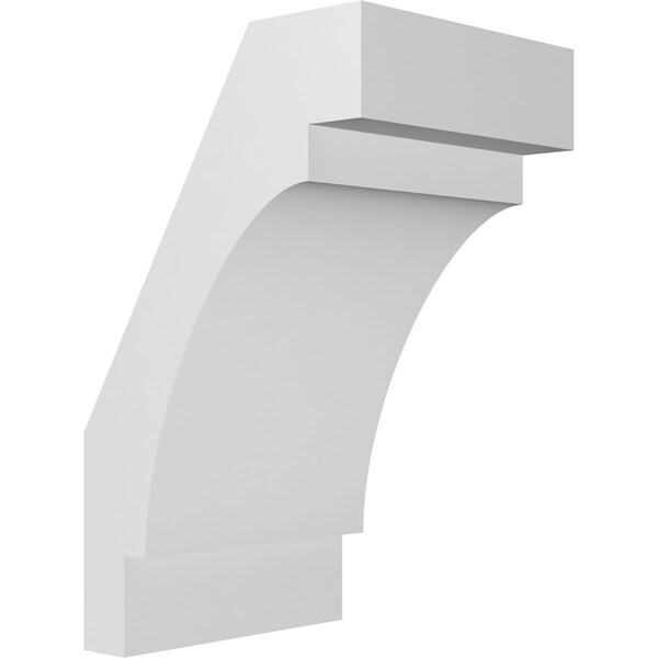 Ekena Millwork 5 1/2-in. W x 6-in. D x 10-in. H Merced Architectural Grade PVC Knee Brace BRCP055X06X10MRC - main